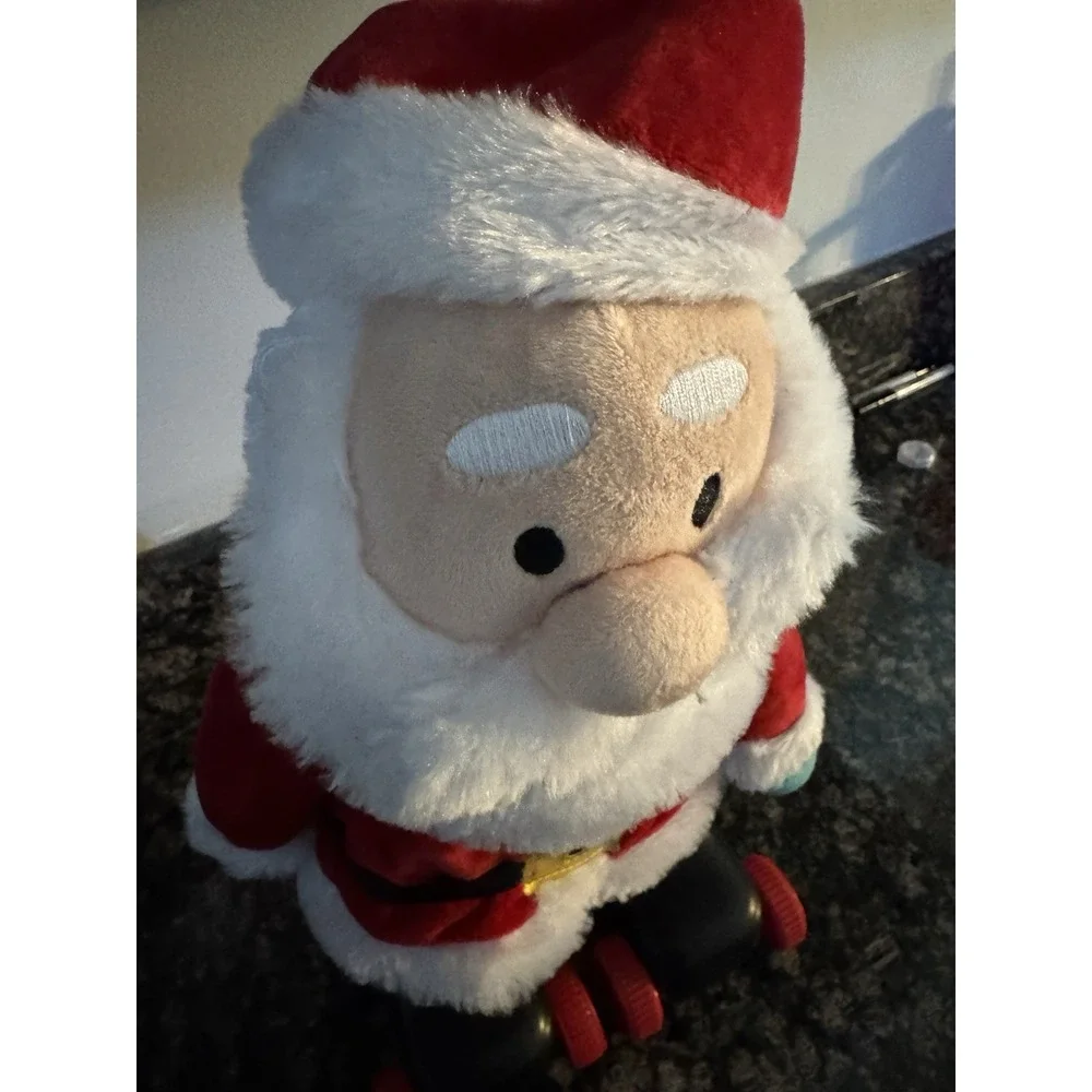 Holiday Home Accents Gemmy Animated Skating Santa Plush - 16''‎